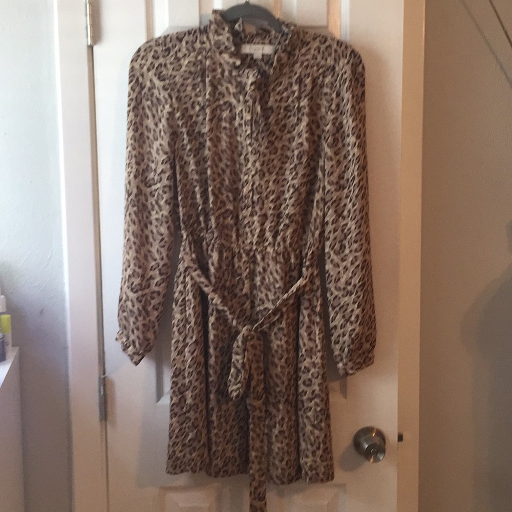 Loft leopard dress